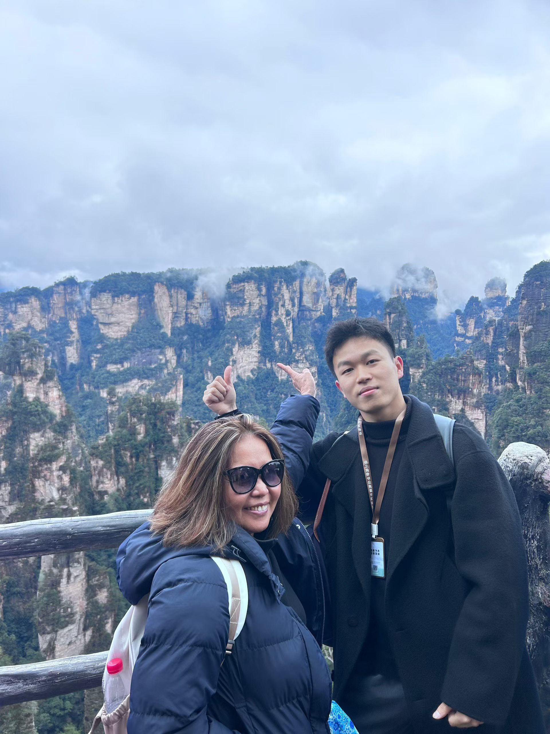 Happy travellers